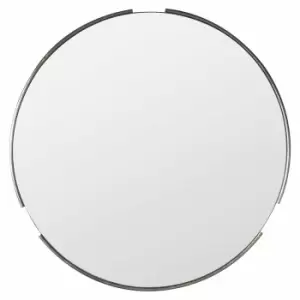 Crossland Grove Hever Round Wall Mirror Silver - 800 x 15 x 800mm