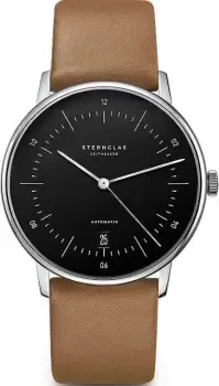 Sternglas Watch Naos/A Automatic Leather - Black