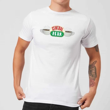 Friends Central Perk Mens T-Shirt - White - XS