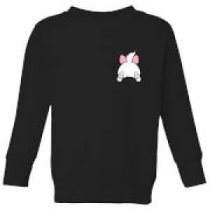 Disney Marie Backside Kids Sweatshirt - Black - 9-10 Years