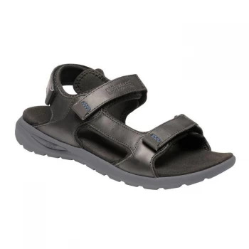 Regatta Marine Leather Comfort Sandal - Black/Granit