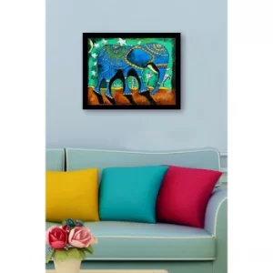 SC0565 Multicolor Decorative Framed MDF Painting