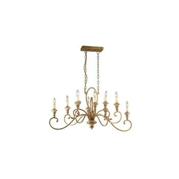 Ideal Lux Cortina - 10 Light Chandelier Brown Finish, E14