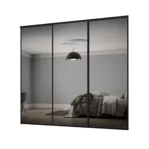 Spacepro Classic Mirrored 3 Door Sliding Wardrobe Door Kit (H)2260mm (W)2216mm