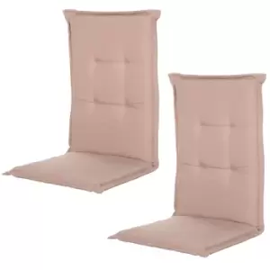 Outsunny Single Seat Replacement High Back Chair Folding Garden Seat Pad - Beige