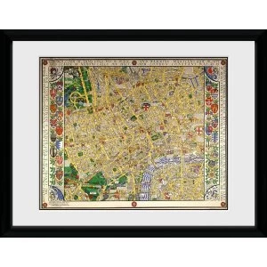 Transport For London Map 12" x 16" Framed Collector Print