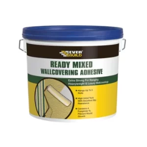 Everbuild WALLREADY4 Ready Mixed Wallcovering Adhesive 4.5kg