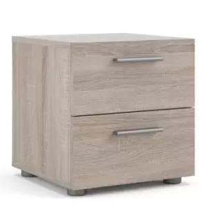 Pepe Bedside 2 Drawers In Truffle Oak Effect