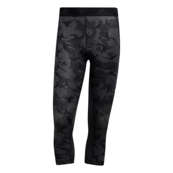 adidas Camo three quarter Tights Mens - Grey Six