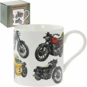 Classic Motorbike Fine China Mug By Lesser & Pavey