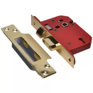 Union StrongBOLT 2203S 3 Lever Mortice Sashlock Polished Brass 68m...