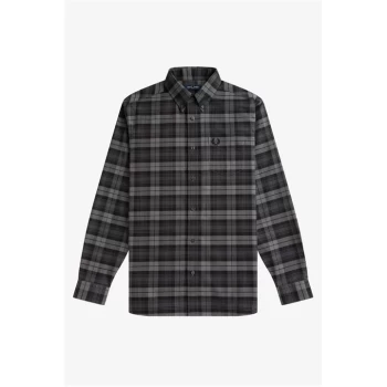 Fred Perry Tartan Shirt - Black 102