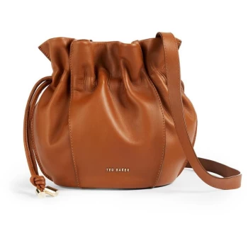 Ted Baker Myloo Slouchy Drawstring Bucket Bag - BROWN