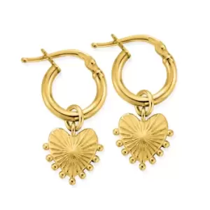 ChloBo Gold Plated Glowing Beauty Small Hoop Earrings