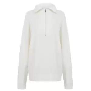 Boss Epiquata Zip Sweatshirt - White