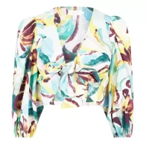 Ted Baker Bithana Tie Blouse Womens - Green