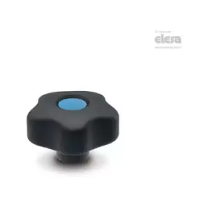 Elesa - Lobe knob-VCT.66 B-M12-Soft-C9 Black