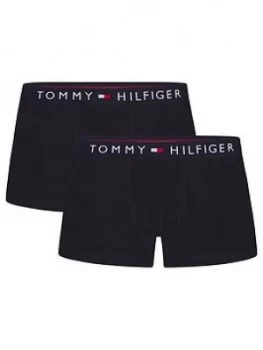 Tommy Hilfiger Boys 2 Pack Essential Boxer - Navy