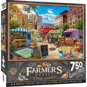 Masterpieces Puzzle Farmers Market Buy Local Honey Puzzle 750 Piece Jigsaw Puzzle