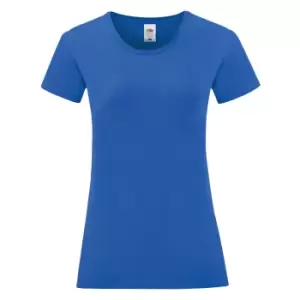 Fruit Of The Loom Womens/Ladies Iconic T-Shirt (XXL) (Royal Blue)