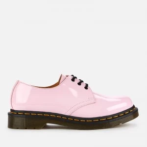 Dr. Martens Womens 1461 Patent Lamper 3-Eye Shoes - Pale Pink - UK 4