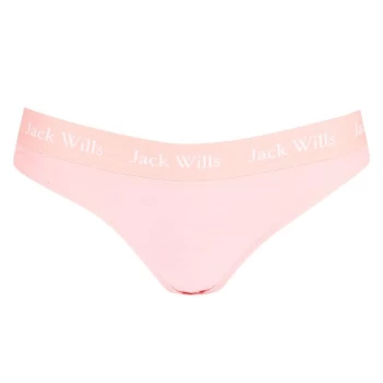 Jack Wills Canterton Taped Bikini Bottoms - Coral