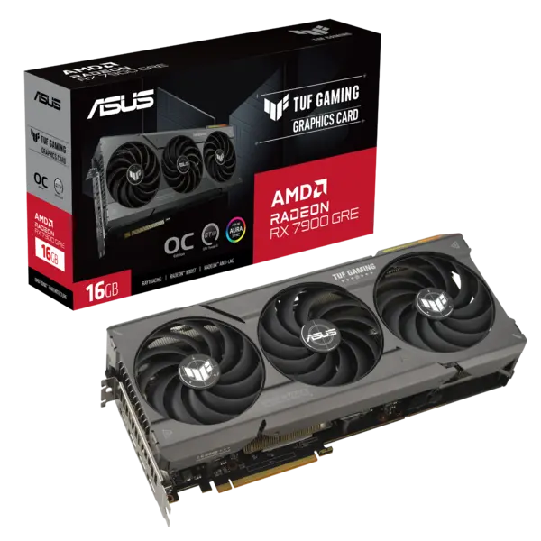 ASUS TUF Gaming Radeon RX 7900 GRE OC Edition 16GB GDDR6 Graphics Card - TUF-RX7900GRE-O16G-GAMING