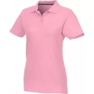 Elevate Womens/Ladies Helios Short Sleeve Polo Shirt (L) (Light Pink)