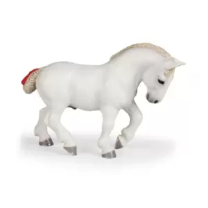 Papo Horses and Ponies White Percheron Toy Figure, 3 Years or...