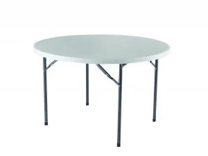 Jemini 1200mm Folding Round Table White KF72331