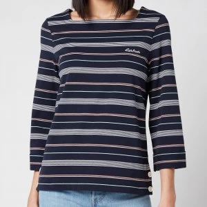 Barbour Womens Merseyside Top - Navy Stripe - UK 12