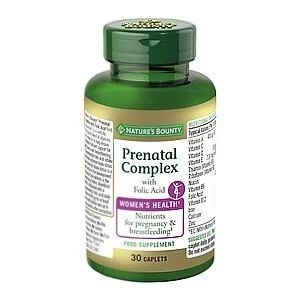 Natureamp39s Bounty Prenatal Complex with Folic Acid 30 Caplets