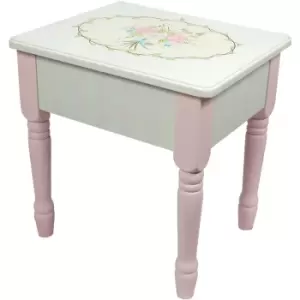 Teamson Kids - Fantasy Fields By Teamson Bouquet Kids Vanity Stool with Storage (no Table) W-3843G/2 - Pink