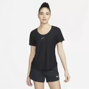 Nike Air DriFit Short Sleeve T Shirt Womens - Black