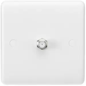 MLA Knightsbridge Curved Edge Sat TV Outlet (Non-Isolated) - CU0150