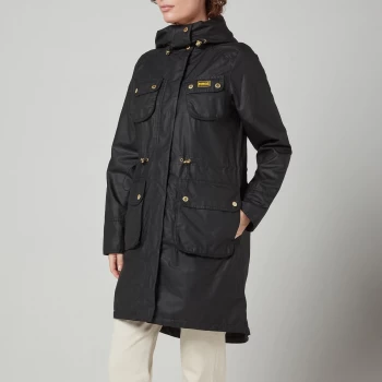 Barbour International Womens Monza Wax Jacket - Black - UK 12