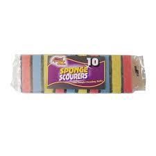 Ramon Squeaky Clean Sponge Scourer, Pack of 10