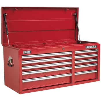 Sealey Superline Pro 10 Drawer Heavy Duty Tool Chest Red