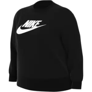 Nike + Club Long Line Sweatshirt Womens - Black