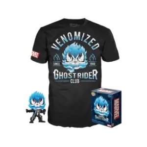 Marvel Venomised Ghost Rider Pop! & Tee Bundle - L