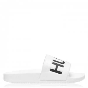 Hugo Boss Time Out Slides White/Black Size 10 Men