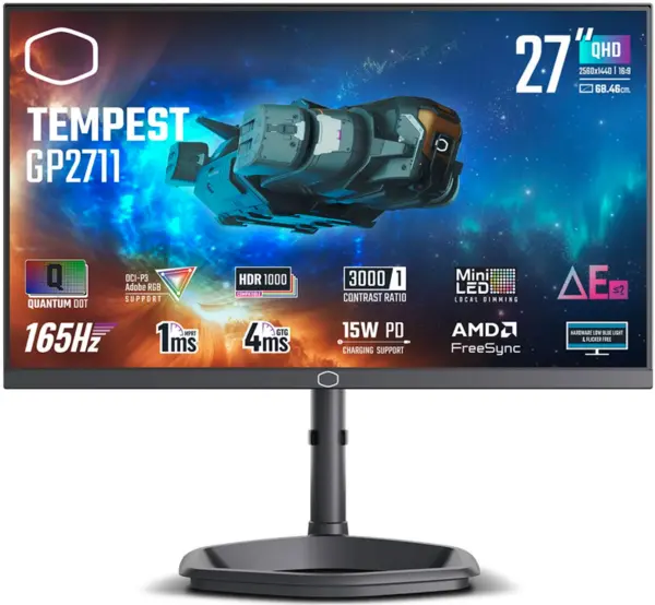 Cooler Master 27" GP2711 Quad HD Mini Gaming LED Monitor