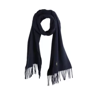 Embroidered Logo Wool Scarf