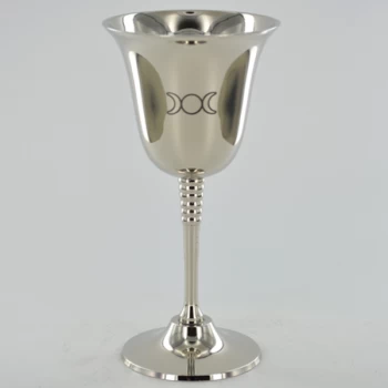 Goblet Nickle Finish - Triple Moon 16cm