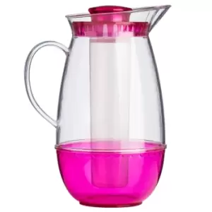 Premier Housewares 2.5L Jug with Ice Chamber - Pink