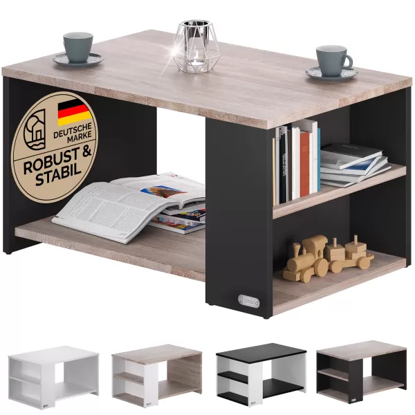 Coffee Table Santa Cruz Wood/Grey 90x59x47cm