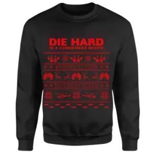 Die Hard Die Hard Is A Christmas Movie Christmas Jumper - Black - XL