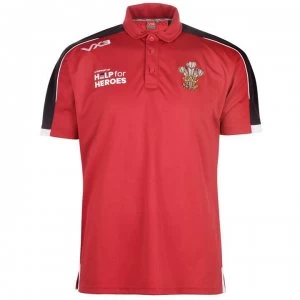 VX-3 4 Heroes Wales Polo Shirt Mens - Red