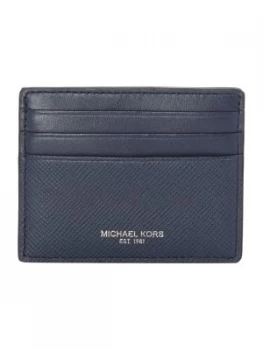 Michael Kors Harrison Saffiano Leather Card Holder Blue