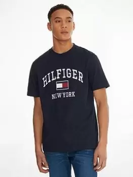 Tommy Hilfiger Modern Varsity T-Shirt - Desert Sky Navy , Desert Sky Navy, Size XL, Men